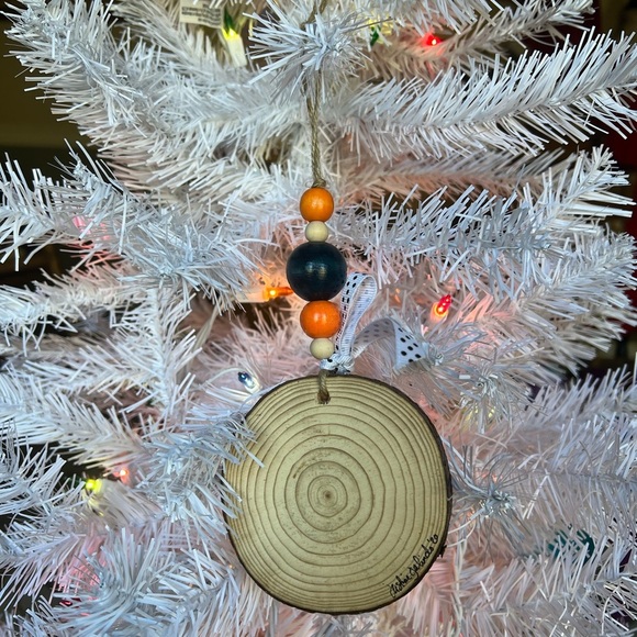 Snowman Wooden Christmas Ornament - Picture 5 of 5